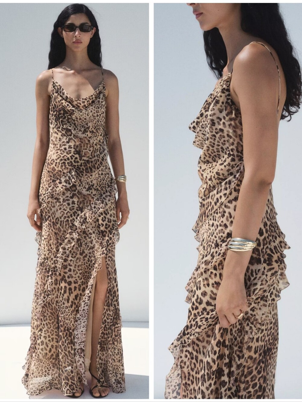 MANGO Leopard Dress